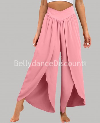 Powder pink flared dance pants