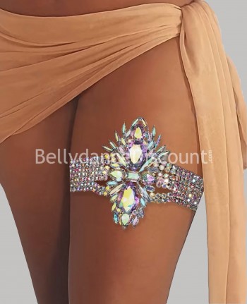 Gioiello per gamba con strass