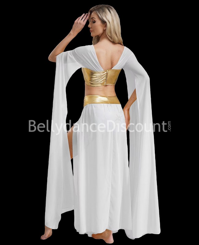 Bauchtanz-Outfit in Weiß und Gold