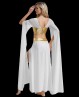 Tenue de danse orientale blanche et dorée
