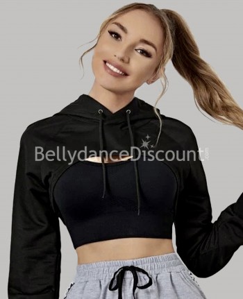 Black mini sweatshirt