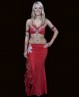 Crossed Bellydance sleeves red