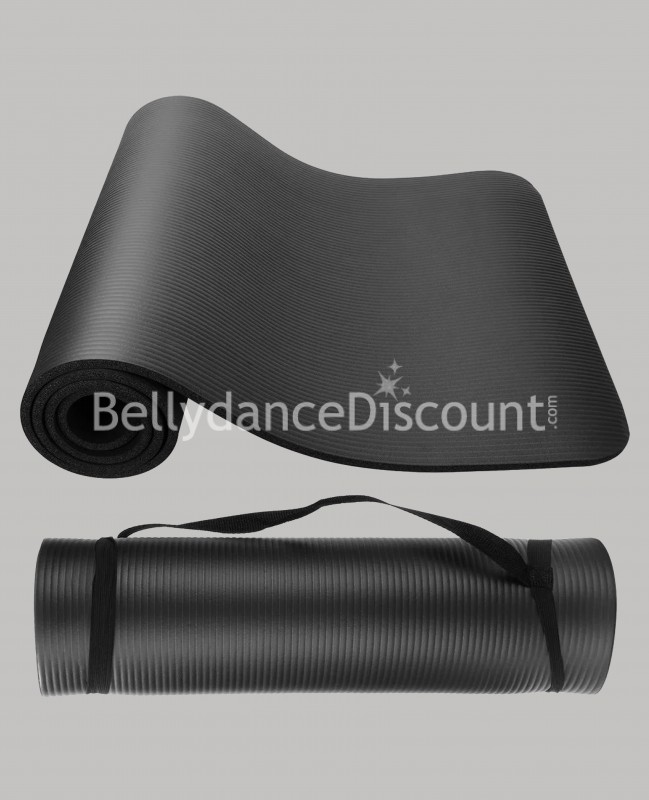 Black floor mat + strap