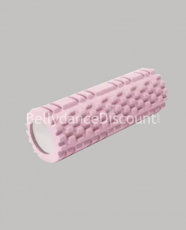 Rodillo de masaje rosa claro