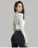 Pastel green long sleeves dance bolero