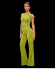 Tenue d’entraînement de danse vert anis et or