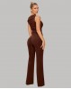 Tenue d’entraînement de danse marron et or