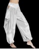 Metallic silver oriental dance pants