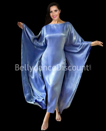 Abito orientale satinato azzurro