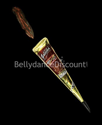Kegel aus braunem Henna