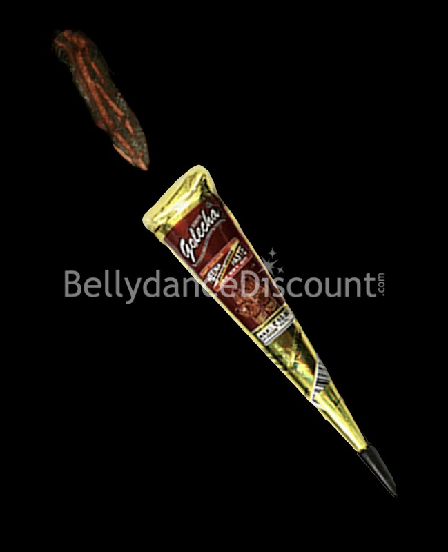 Cone of brown henna