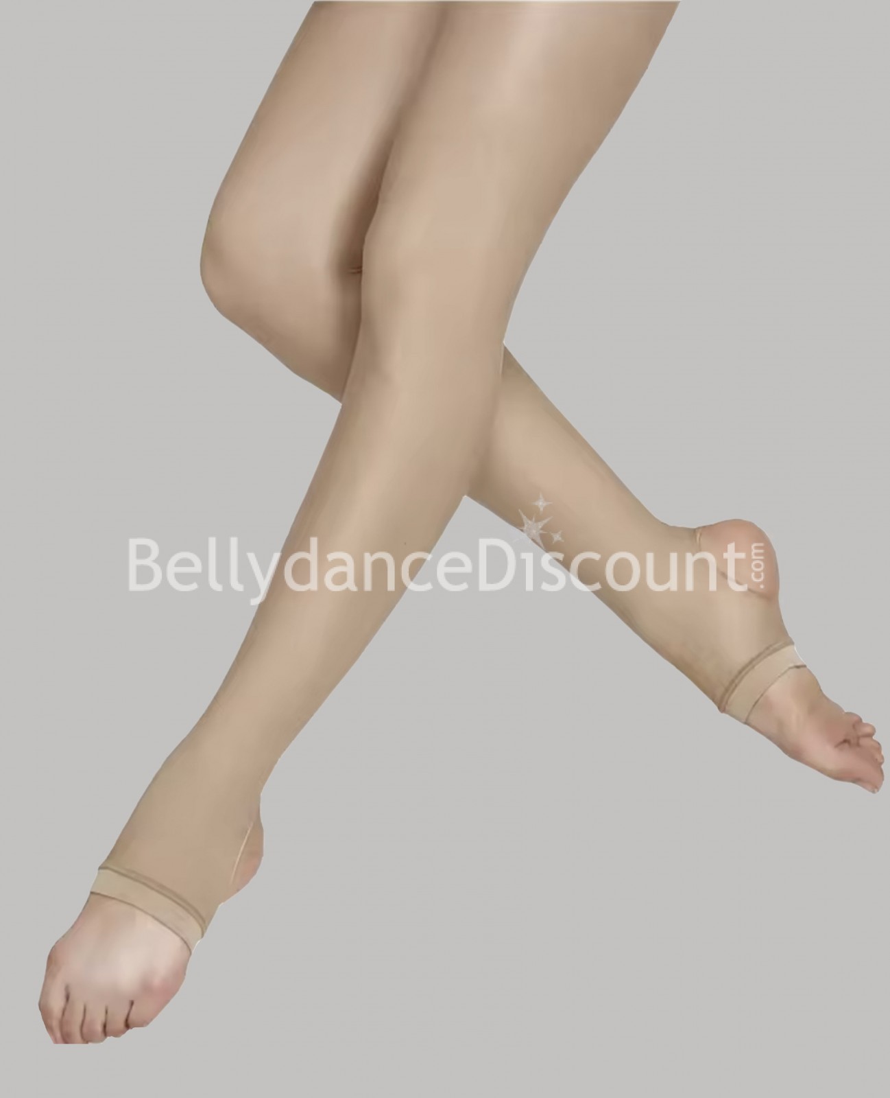 Collant di danza senza punta satinati - Beige naturale Collant di danza senza punta satinati - Beige naturale