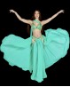 Traje de danza del vientre verde laguna