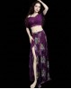 Tenue de danse violine à fleurs