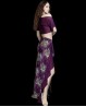 Tenue de danse violine à fleurs