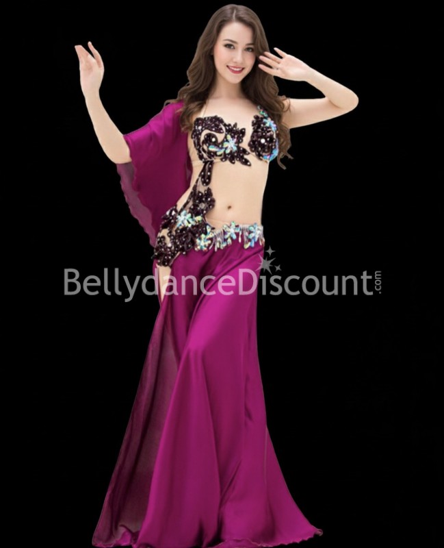 Costume di danza del ventre gioielli prugna