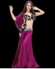Traje de danza del vientre color ciruela