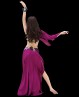 Bellydance costume plum jewels