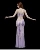 Completo di danza del ventre viola rosa LEANA