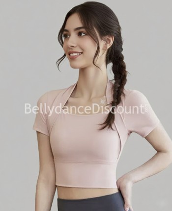 Top de baile rosa