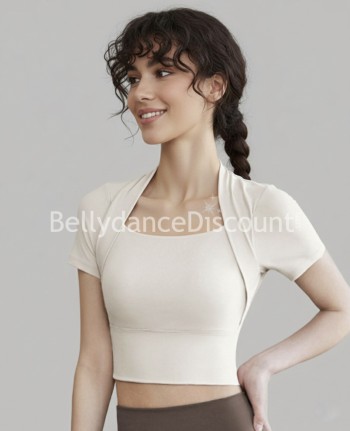 Haut de danse écru beige