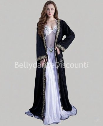 Manteau oriental noir or