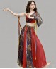 Costume di danza multicolore con nastri