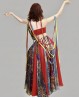 Costume de danse multicolore à rubans