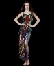 Vestido largo de danza oriental con 1000 destellos