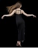 Vestido largo de danza oriental con 1000 destellos
