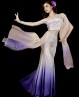 Costume di danza e di scena rosa avorio e viola