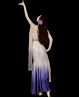 Costume di danza e di scena rosa avorio e viola