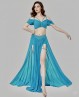 Costume fluido di danza del ventre turchese
