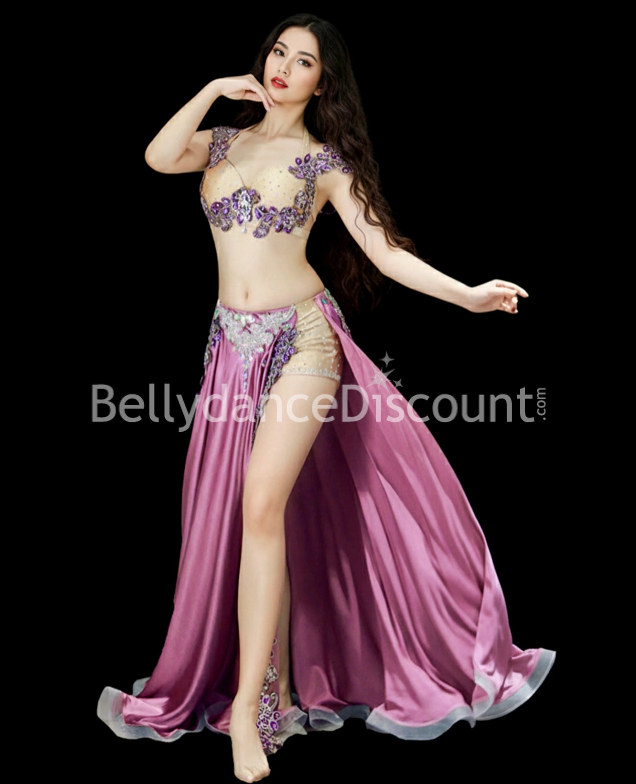 Old rose couture Bellydance costume Old rose couture Bellydance costume