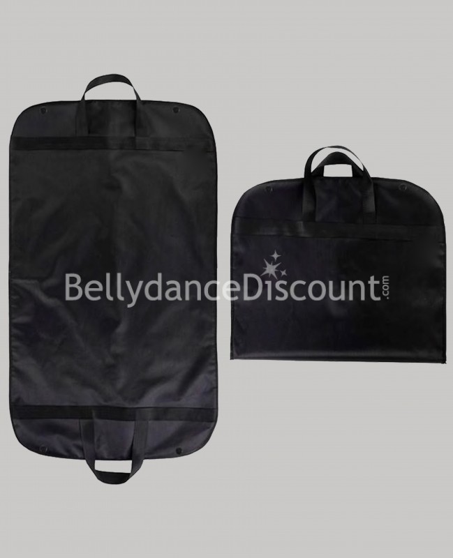 Black travel bag for dance costume