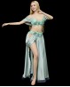 Costume de danse orientale vert d'eau ASMA