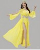 Costume Muwashahat di danza del ventre giallo