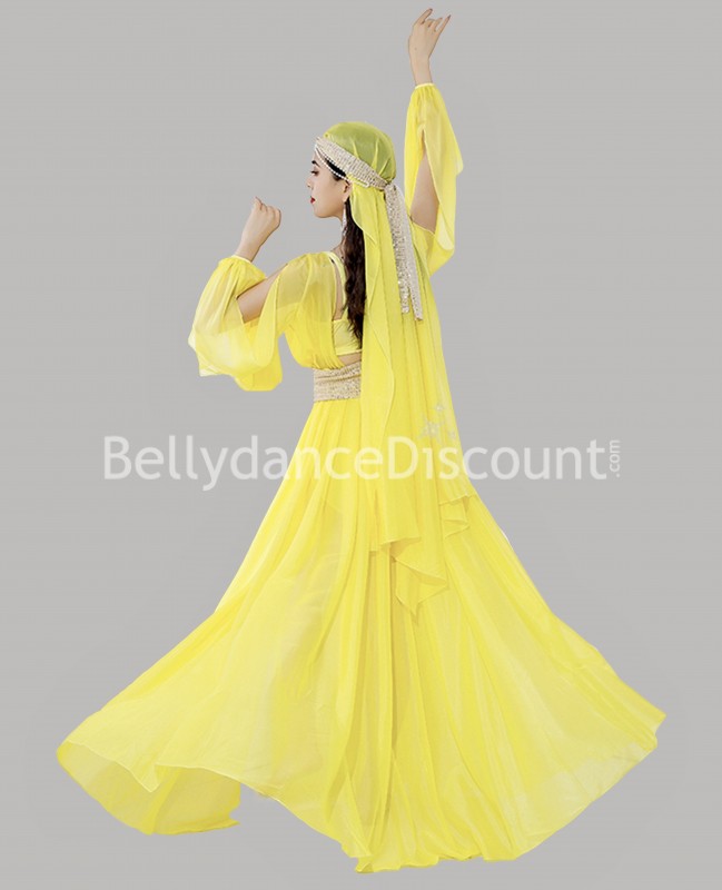 Yellow Bellydance Muwashahat outfit