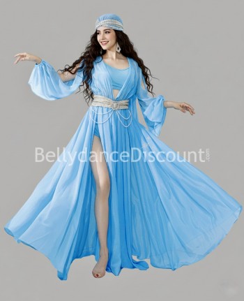 Sky blue Bellydance Muwashahat outfit