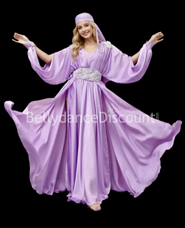 Costume Muwashahat di danza del ventre viola chiaro