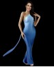 Blue gradient stage dress