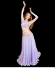 Costume de danse orientale parme SANAH