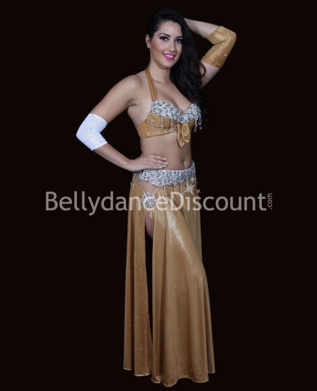 Glittery Bellydance ​costume gold and silver