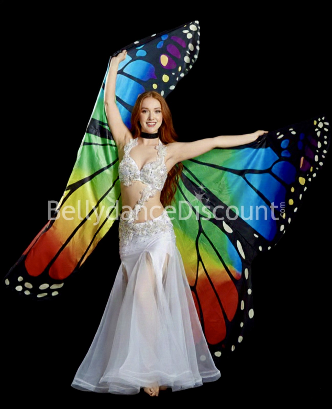 Alas de Isis multicolores "mariposa" para danza oriental Alas de Isis multicolores "mariposa" para danza oriental