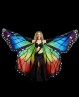 Alas de Isis multicolores "mariposa" para danza oriental