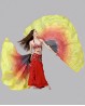 Isis wings "sleeves" 100% silk yellow-red-black
