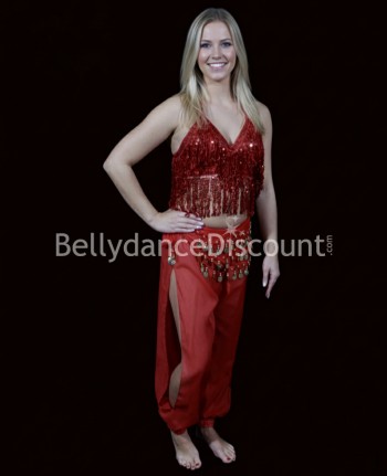 Haut rouge de danse...