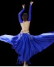 Costume de danse orientale bleu nuit