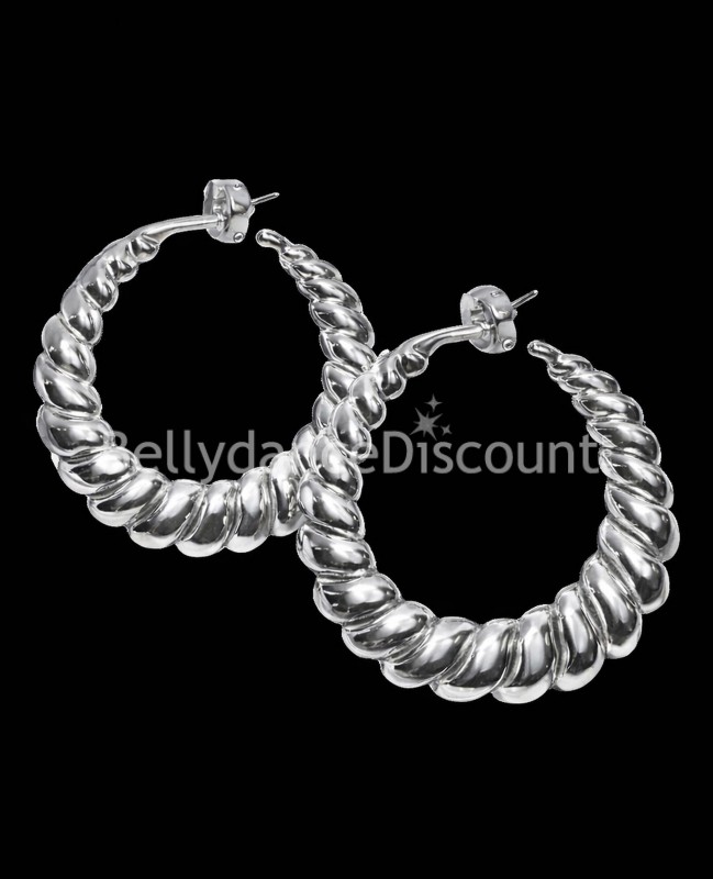 Silver "Hoop" earrings