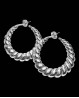 Boucles d’oreilles "Créoles" argentées